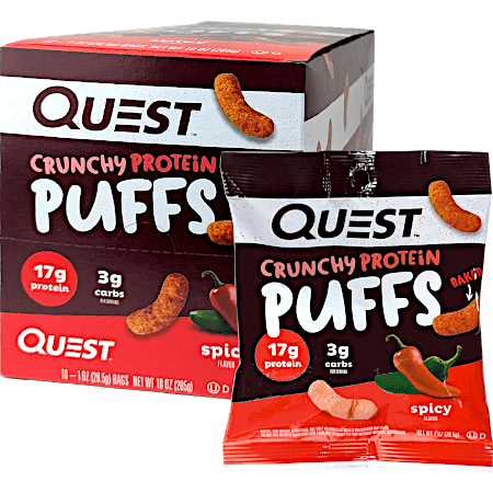 Crunchy Protein Puffs Box - Spicy Flavour
